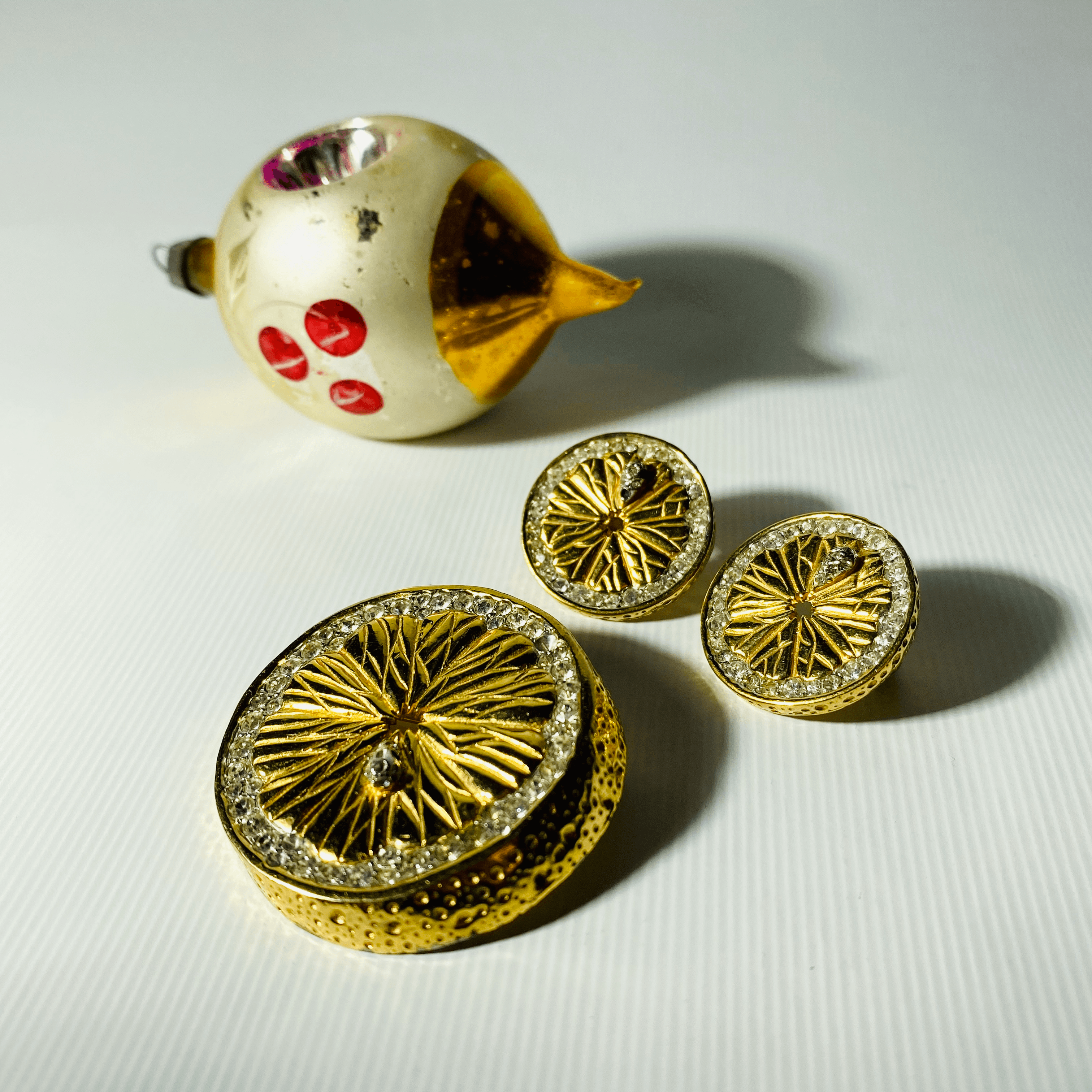 Marcel Boucher Pavé Lemon Slice Bijouterie - Tuxedo Park Junk Shop