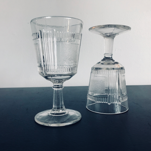 Pleat & Panel Goblet ca. 1870