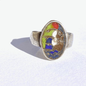 Qing Dynasty Cloisonné Ring - Tuxedo Park Junk Shop