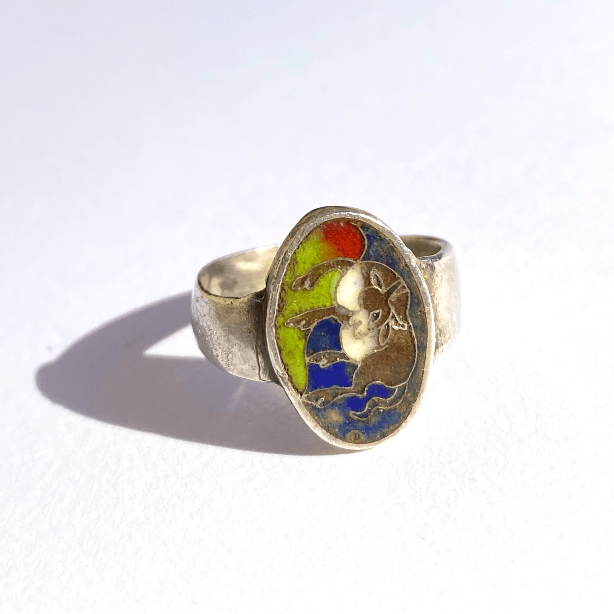 Qing Dynasty Cloisonné Ring - Tuxedo Park Junk Shop