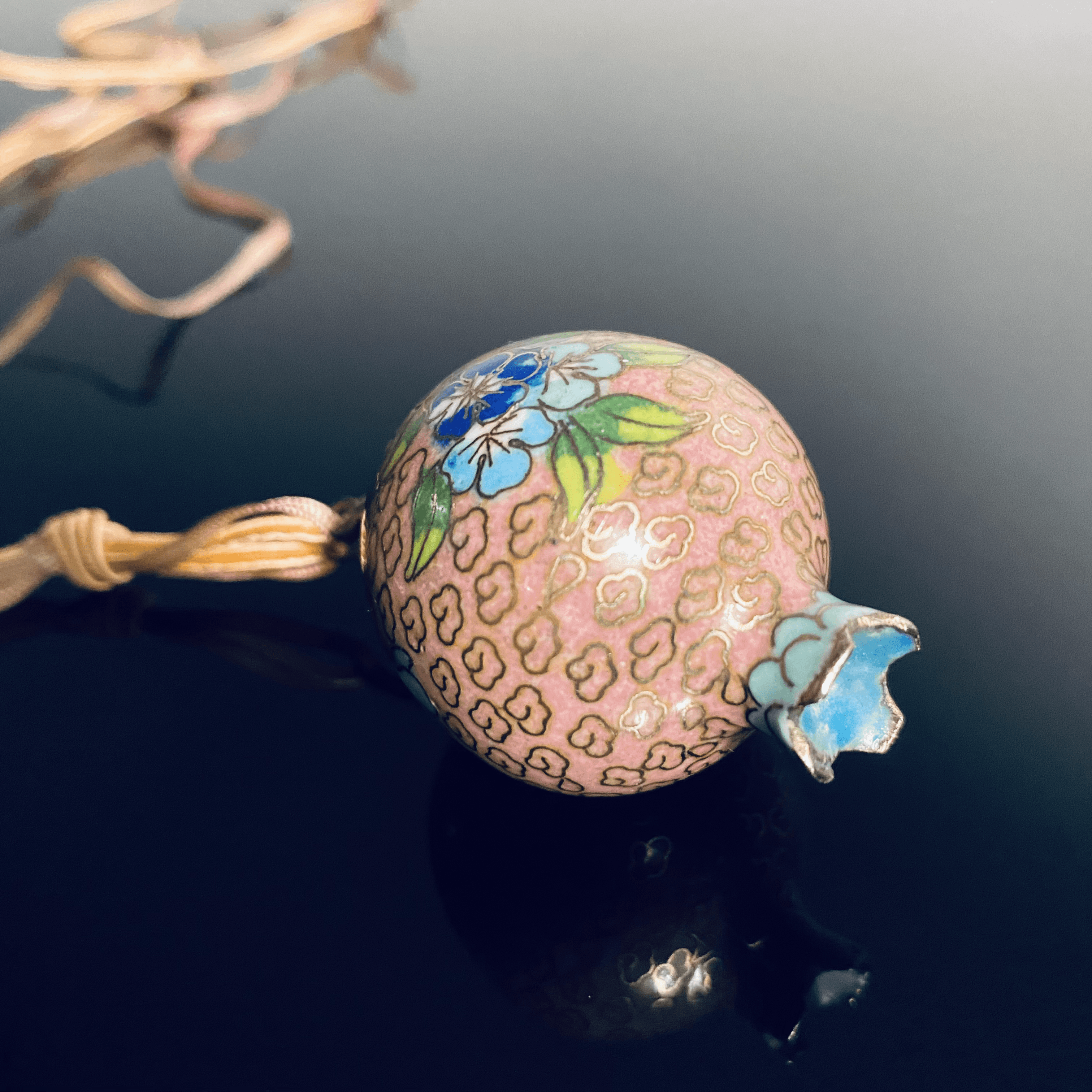 Vintage Chinese Cloisonné Pomegranate - Tuxedo Park Junk Shop