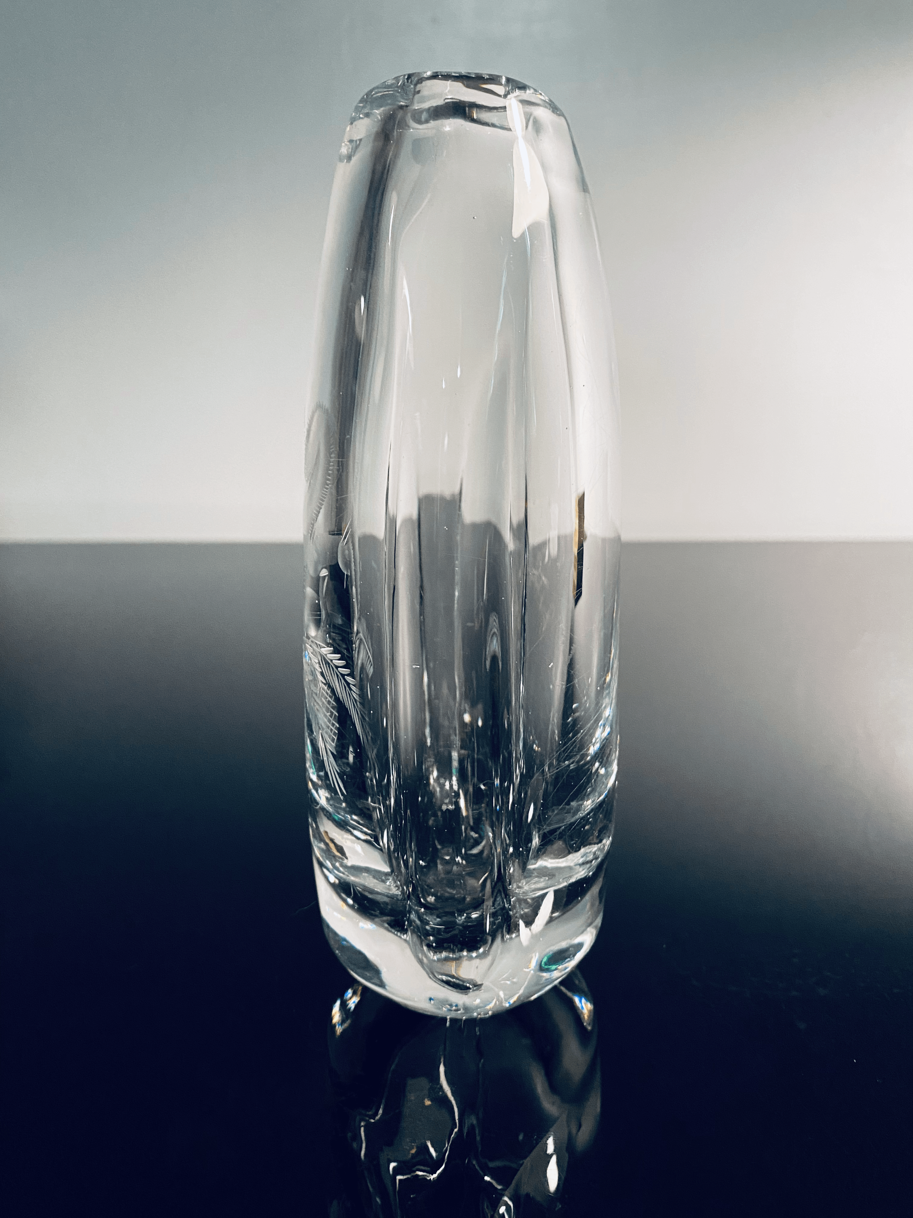 Cut Crystal Squirrel Vase - Tuxedo Park Junk Shop