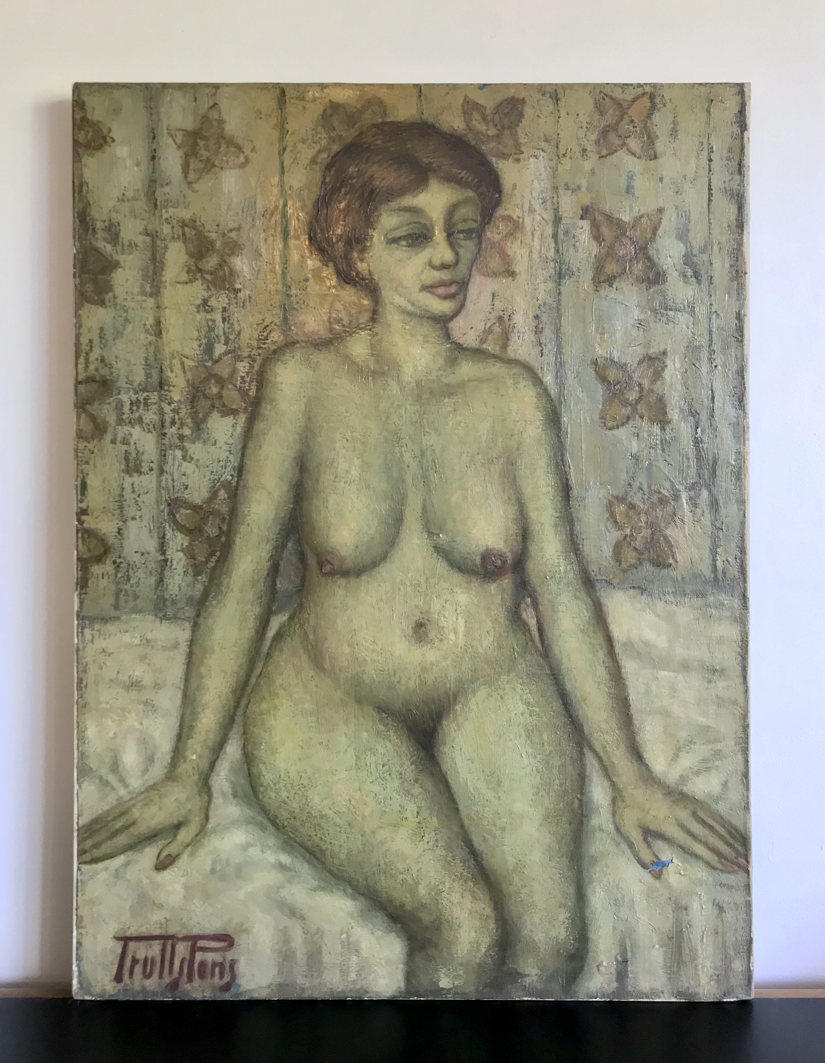 Antoni Trulls Pons Two Portraits in Oil on Canvas