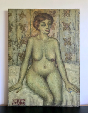 Antoni Trulls Pons Two Portraits in Oil on Canvas