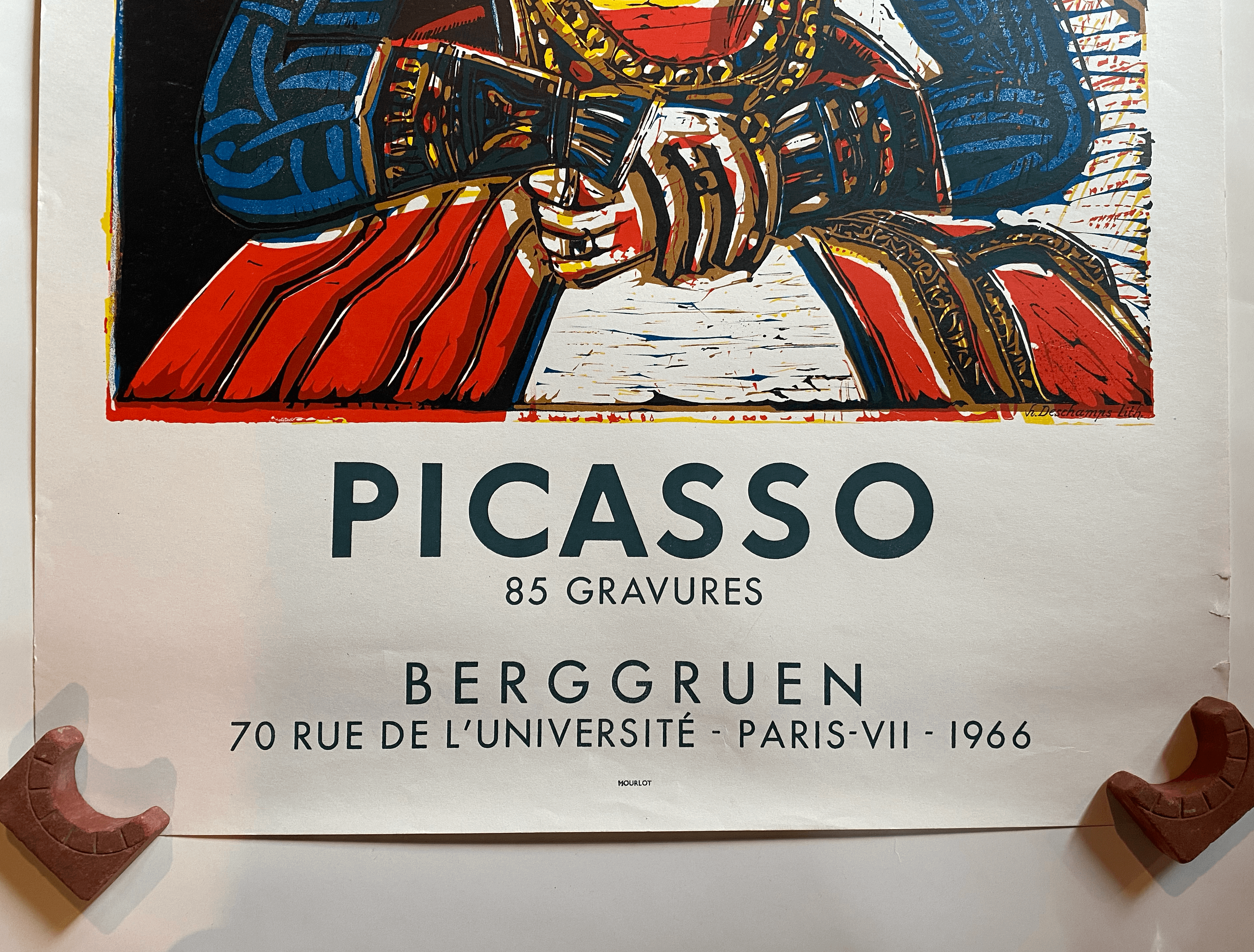 Picasso Berggruen Lithograph 1966 by Mourlot