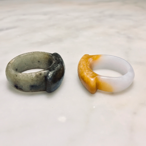 Qing Dynasty Jadeite Rings