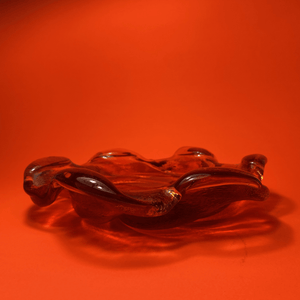 Mid Century Art Glass Ashtray - Tuxedo Park Junk Shop