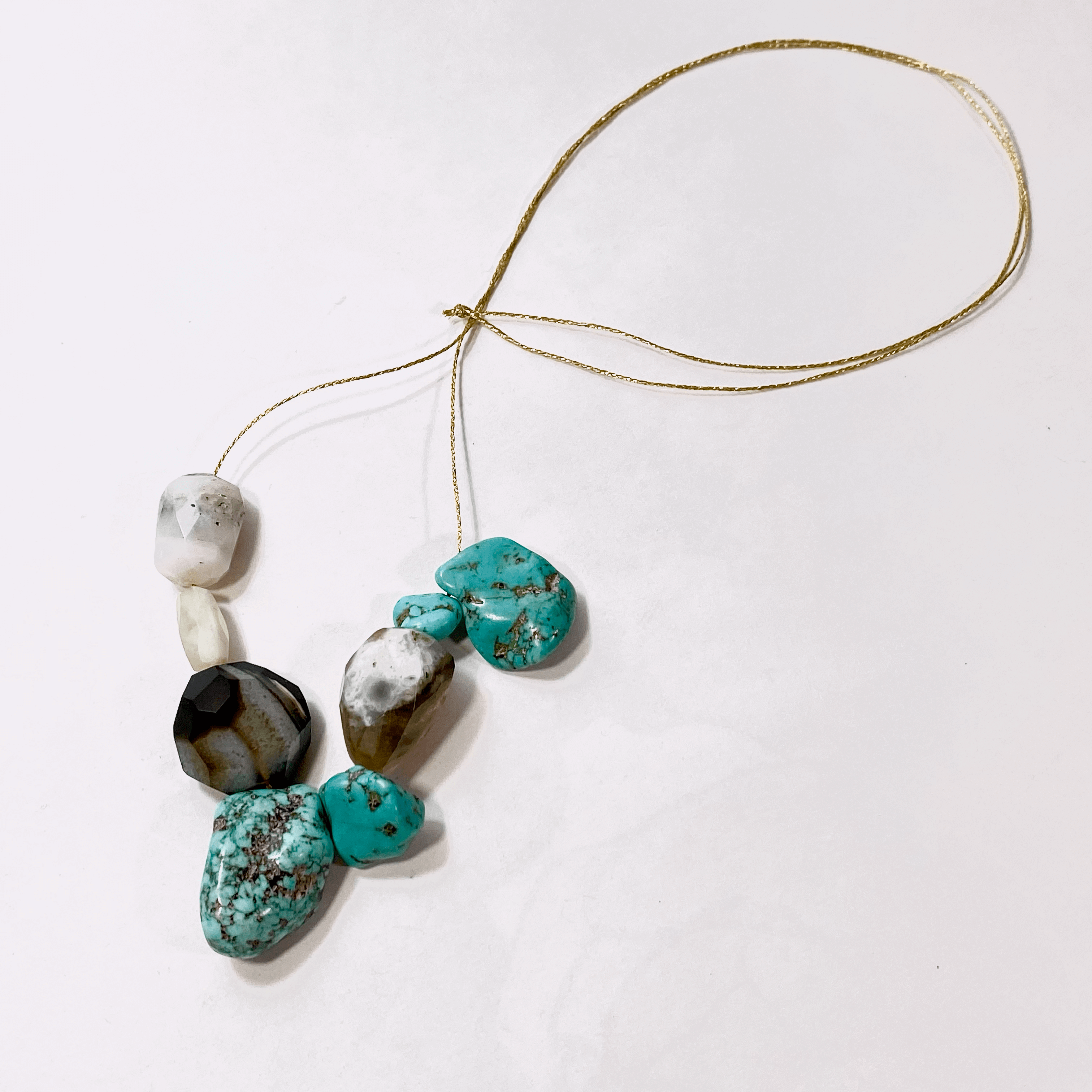 Boötes Turquoise and Onyx Necklace