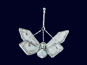 Maison Baguès Attributed Crystal Butterfly Chandelier