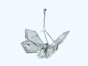 Maison Baguès Attributed Crystal Butterfly Chandelier