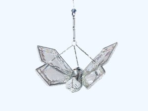 Maison Baguès Attributed Crystal Butterfly Chandelier