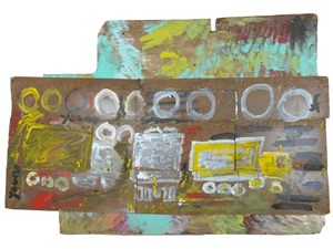 Purvis Young Large Mixed Media Assemblage