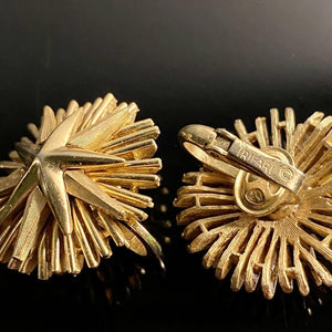 Trifari Starburst Earrings - Tuxedo Park Junk Shop