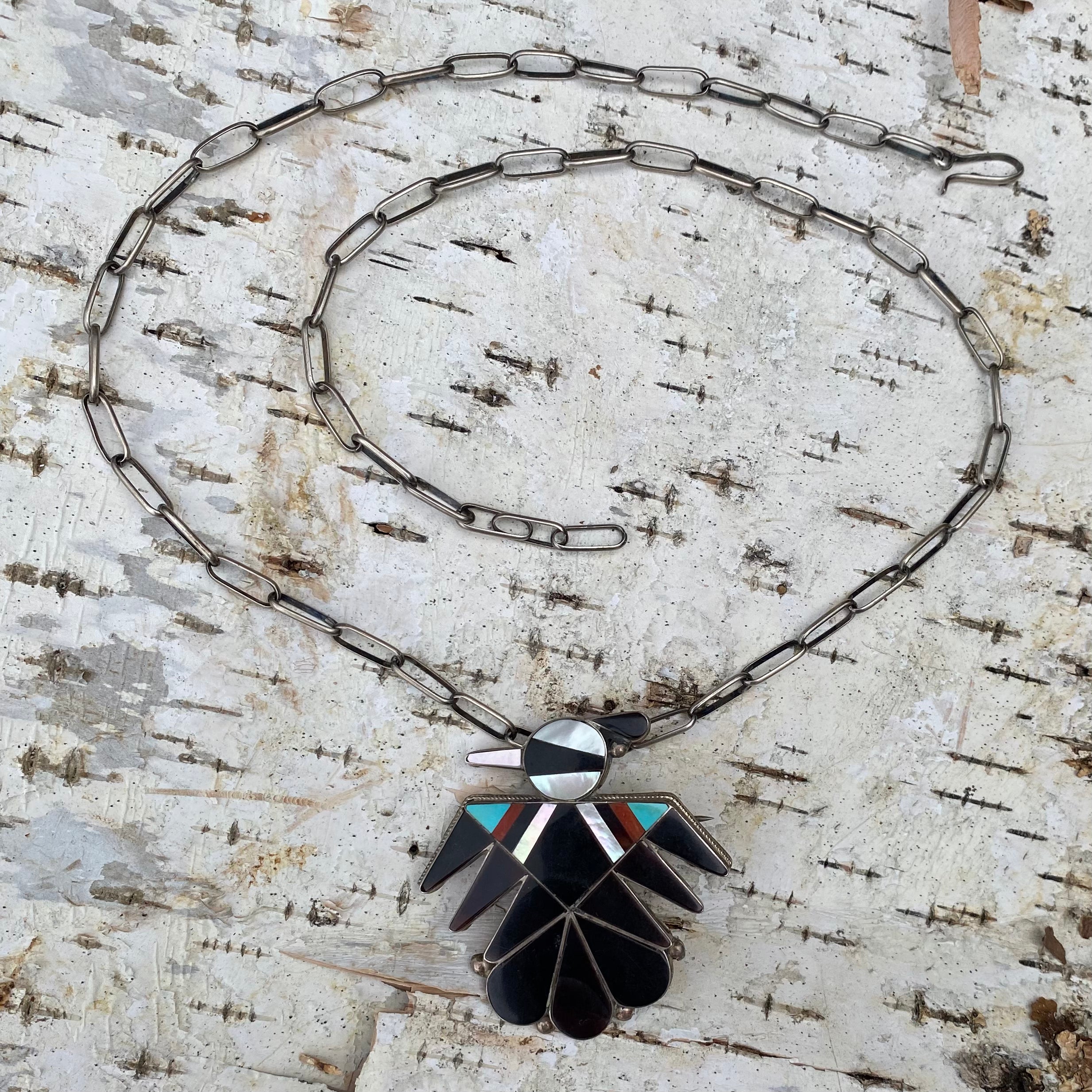 Zuni Thunderbird on Hand-Hewn Chain