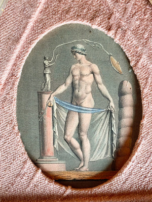 A Pair of Hand-tinted Etchings