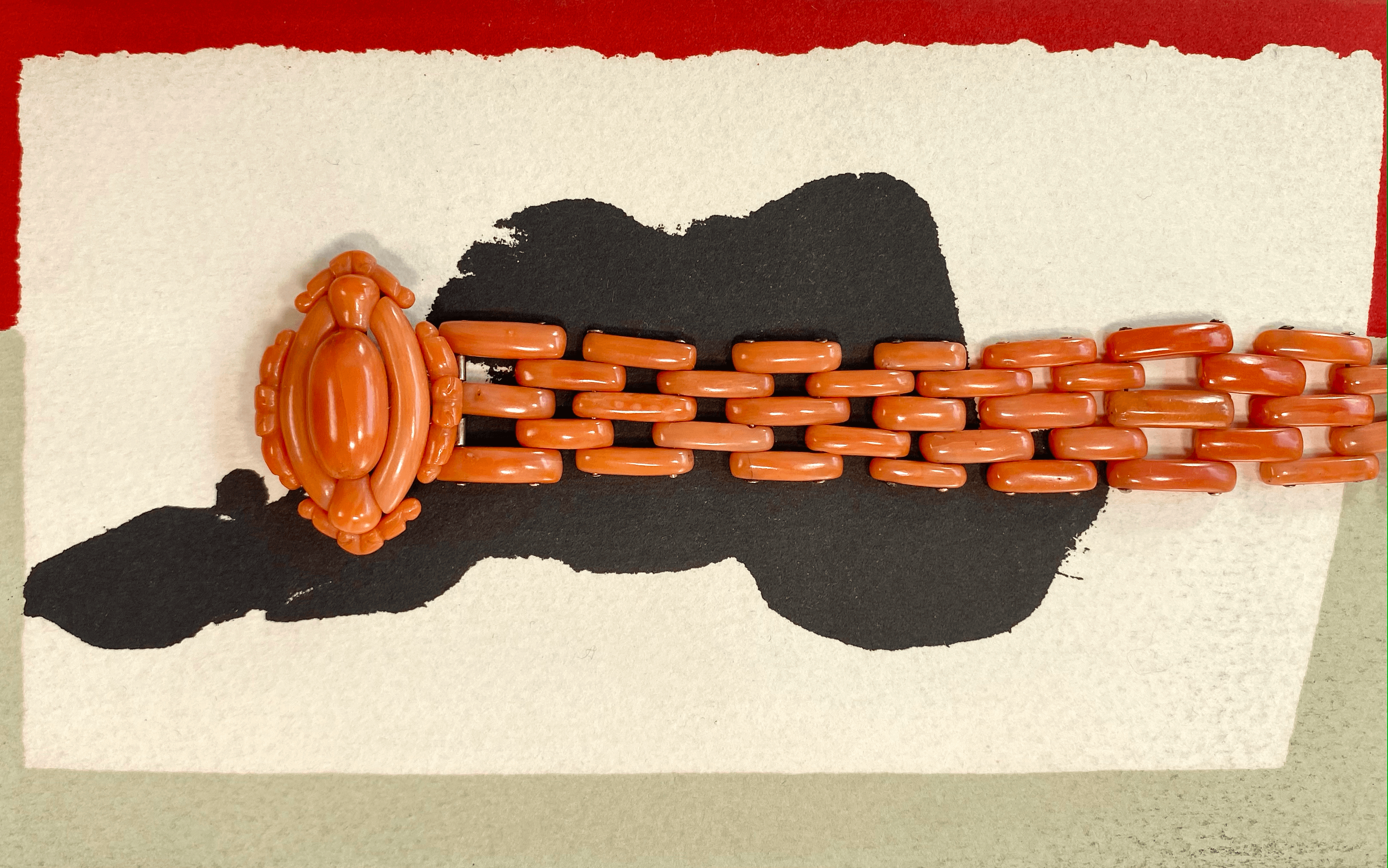 Antique Coral Bracelet