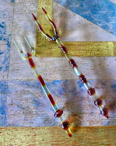 Vintage Murano Cocktail Pitchforks - Tuxedo Park Junk Shop