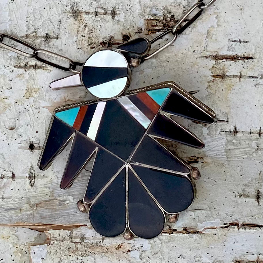 Zuni Thunderbird on Hand-Hewn Chain