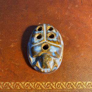 Fulper Egyptian Revival Scarab Flower Frog