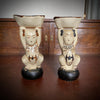 Chinese Cizhou Style Figural Candle Stands