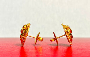 22K Foo Lion Earrings