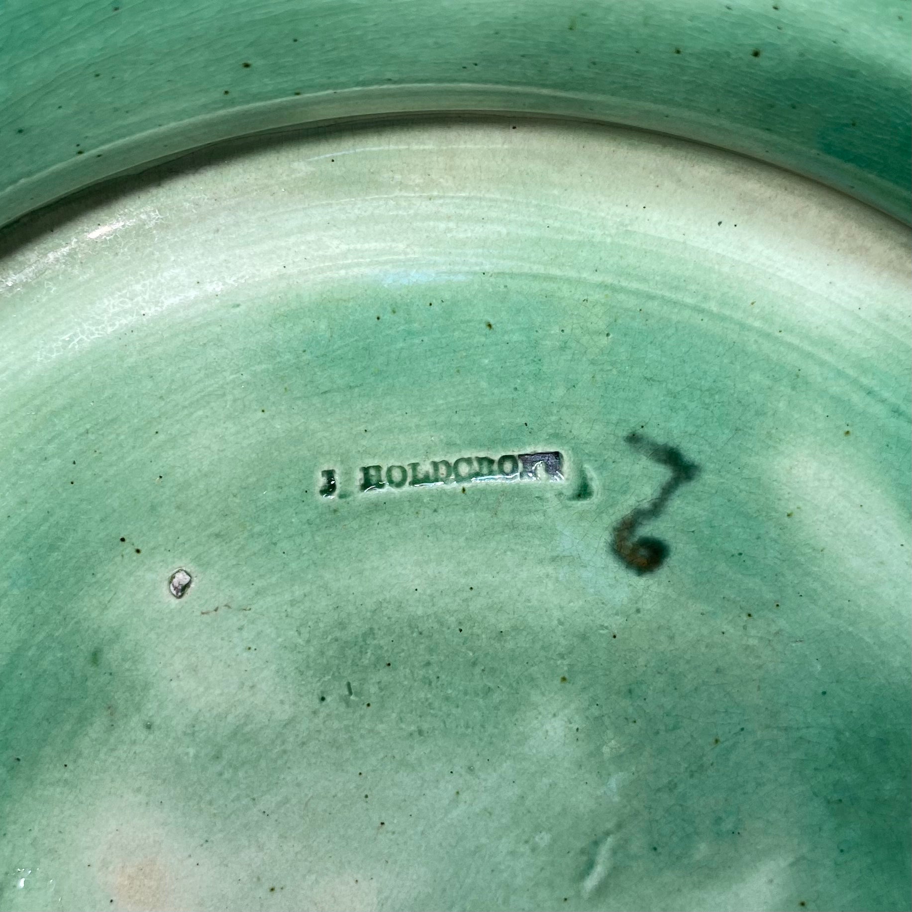 Holdcroft Majolica Pond Lily Punch Bowl