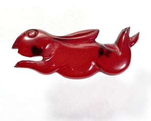 Vintage Bakelite Hare Pin