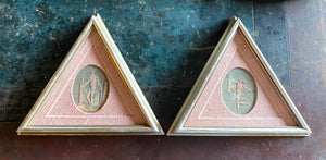 A Pair of Hand-tinted Etchings